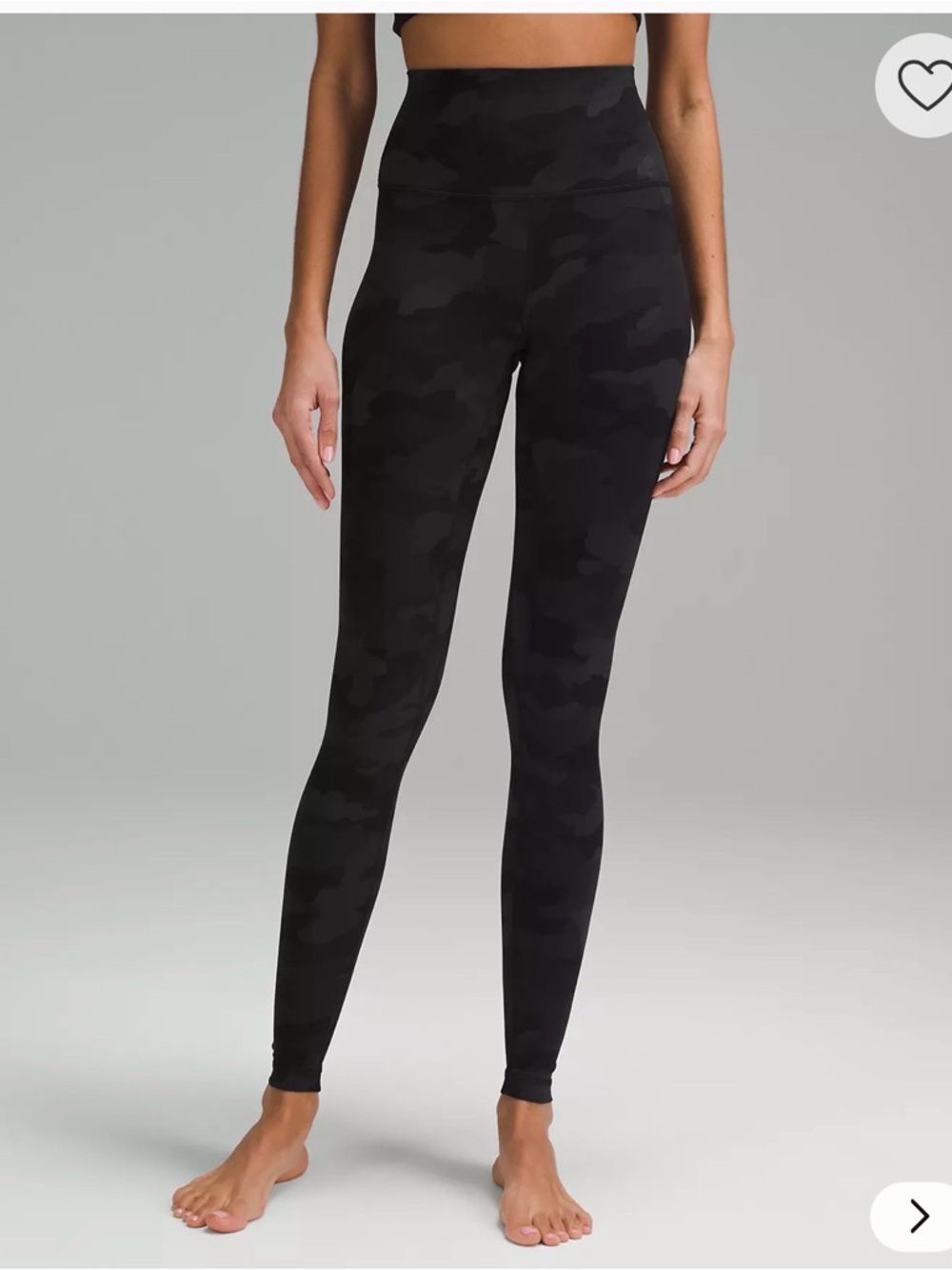 lululemon athletica Black & Charcoal Camo High-Rise Leggings